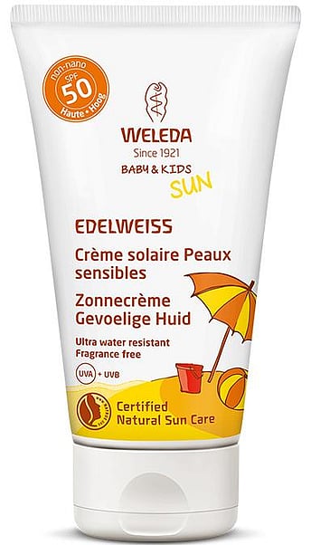 Crème solaire Peaux sensibles à l’Edelweiss SPF50 