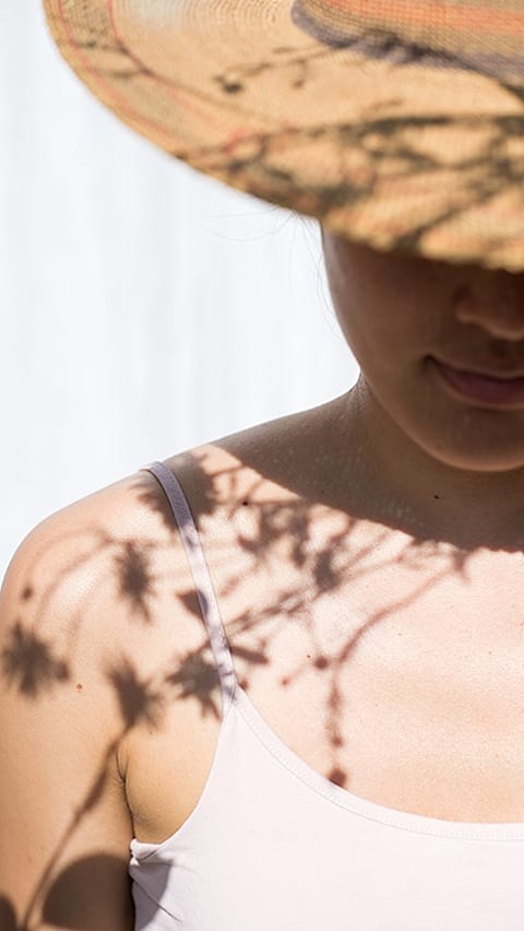 body in shadow