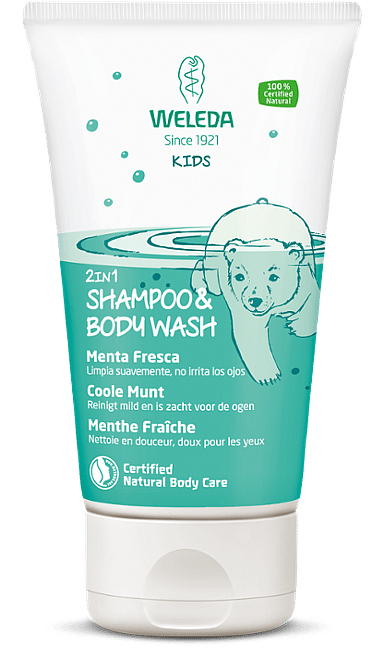 Kids 2in1 Shampoo & Body Wash Coole Munt 