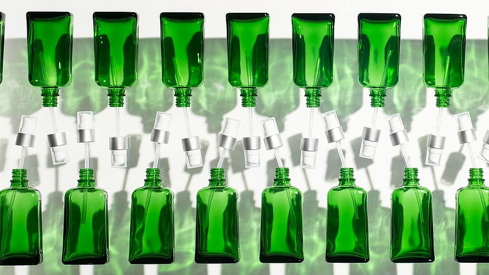 Bouteilles en verre Weleda